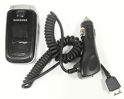 Samsung SCH-U430 - Black and Silver ( Verizon ) Cellular Flip Phone - Bundled