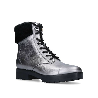 Ankle Boots Combat Boots Michael Kors Rain Boots Silver BNWT