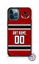 Personalized Red Boar Jersey Custom Phone Case fits iPhone Samsung Game Day gift