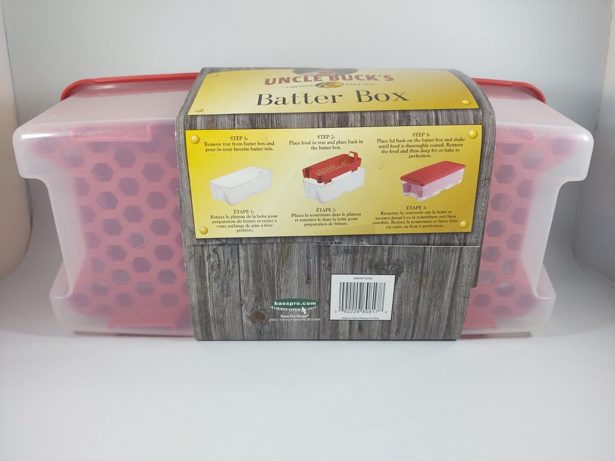 bass pro shops fish breader box NEW Bass Pro Shops, Uncle Bucks Red Batter Box - Cooking, Fish Fry, Chicken