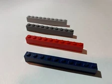 LEGO Parts 6111 (2pcs) Brick 1x10 Choose Color