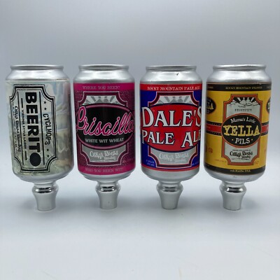 Oskar Blues Brewery Can Tap Handle Lot Dales Pale Priscilla Beerito Mamas Yella