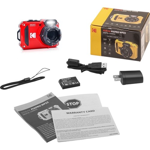 Kodak PIXPRO WPZ2 wasserdichte Digitalkamera (rot) - Bild 2 von 3