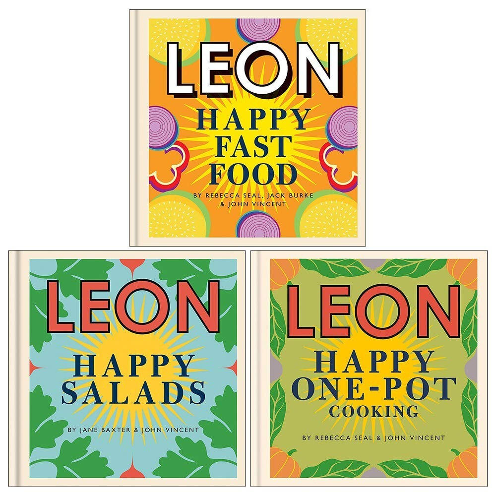 Rebecca Seal Leon Happy Fast, Happy Salads, Happy One-pot Cooking 3 Books Set