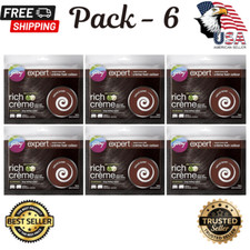 Pack-6 GODREJ EXPERT RICH CREME-Natural Brown No ammonia long lasting Hair color