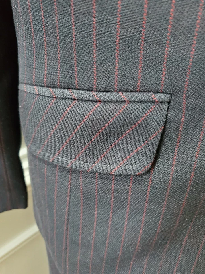 Evan Picone Women Black Lined Polyester Long Sleeve Blazer & Pant 2Piece Suit 10 - Image 4 of 4