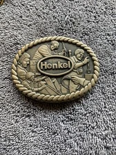 Solid Brass O.C. Tanner  Henkel Belt Buckle vintage USA company service award