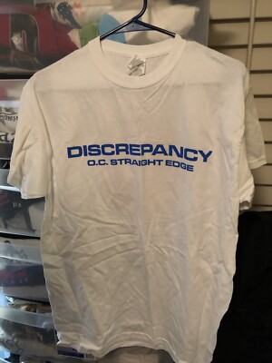 Discrepancy Shirt Medium Youngblood Records OC Straight Edge Hardcore Disengage