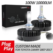 Lasfit 9005 Hi Beam LED Headlight Bulbs for Toyota Camry 2007-2017 6000K 10000LM