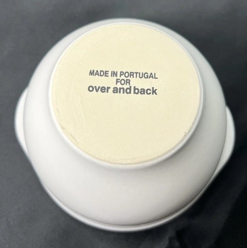 Over And Back Soup/Cereal Bowl Set of 4 Portugal 4 Pcs Classic 5.5”x3” White NEW - Picture 5 of 24