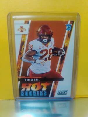 2022 Score Football Hot Rookies #5 Breece Hall - Iowa State Cyclones