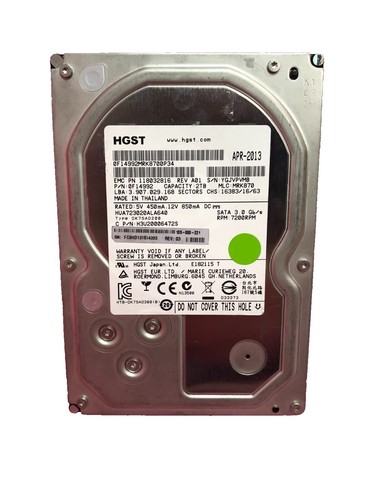 ST8000NM013A Dell EMC Exos 7E8 8TB 7.2K RPM SATA 6Gb/s 4Kn 3.5in