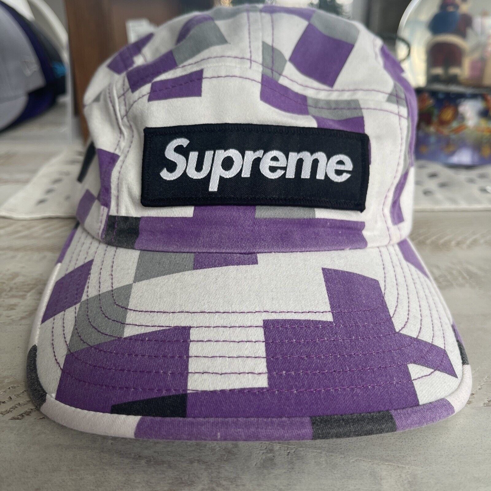 SUPREME MILITARY CAMP CAP PURPLE DIGI CAMO FW20 HAT