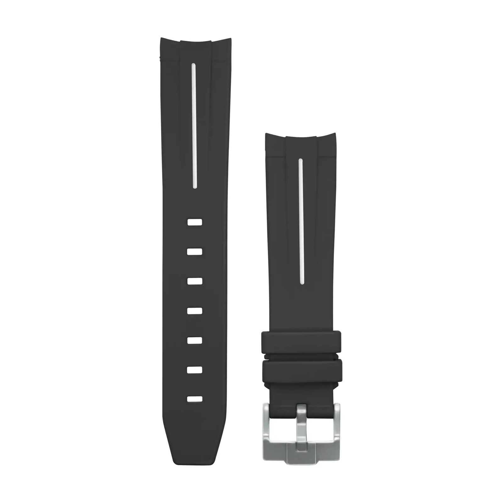 BLACK MOON RUBBER STRAP FOR LUXURY WATCH MODELS HIGH QUALITY RUBBER