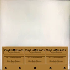 100 Outer Record Sleeves (2.0 mil) Clear Polypropylene 12 3/4" X 13"