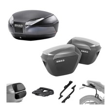 SHAD Trunk Kit SH48KC and SH23A 3P Suitcases for KTM 390 ADVENTURE 2020-2024