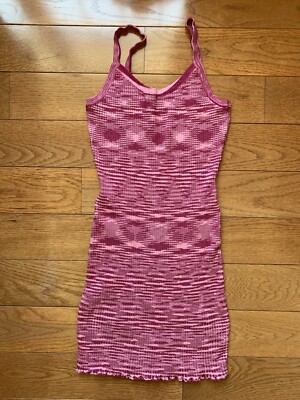 Pacsun LA Hearts Pink Mini Dress Lettuce-Edge Hem - Sz M | eBay