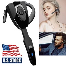 Bluetooth Headset Earpiece MIC Headphones Wireless Earphones for Business Office