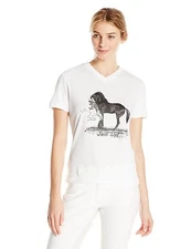 Intrepid International Women's Jude Too Horse Join Up T-Shirt, White, Small
