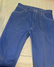 VINTAGE WRANGLER WOMEN'S/GIRL'S STEEL BLUE JEAN'S 13 X 34  14MWZWI PRE-OWNED