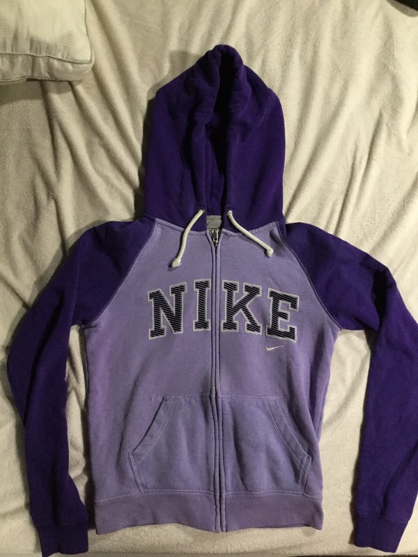 Nike Purple/Lavender Hoodie Full Zip Size XS