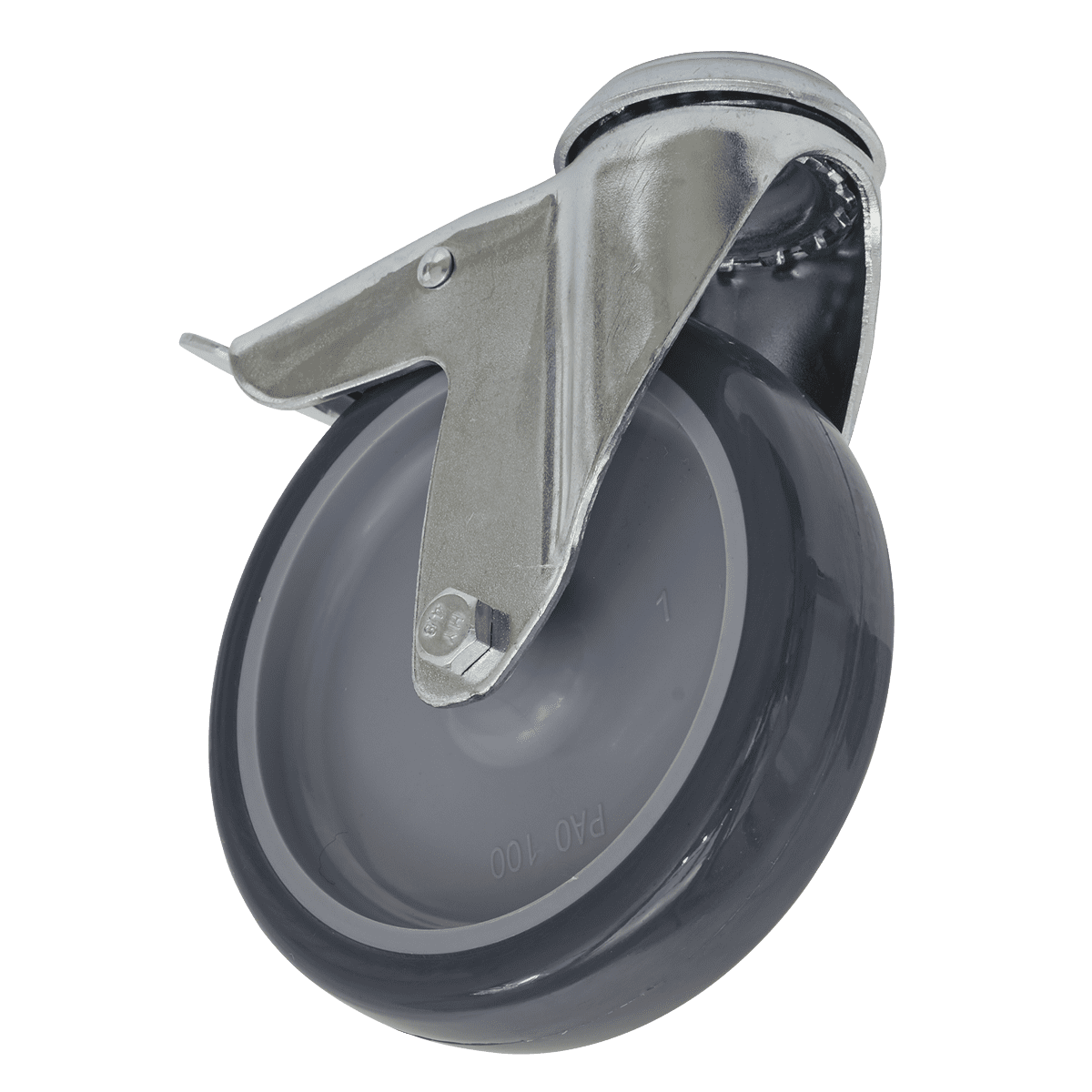 Sealey SCW2100SBL 100mm Castor Wheel with Swivel Bolt Hole & Total Lock