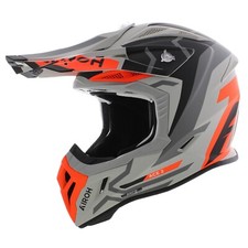 Airoh Aviator ACE 2 Ground, matt grey orange, Offroad MX Helmet, ECE22.06