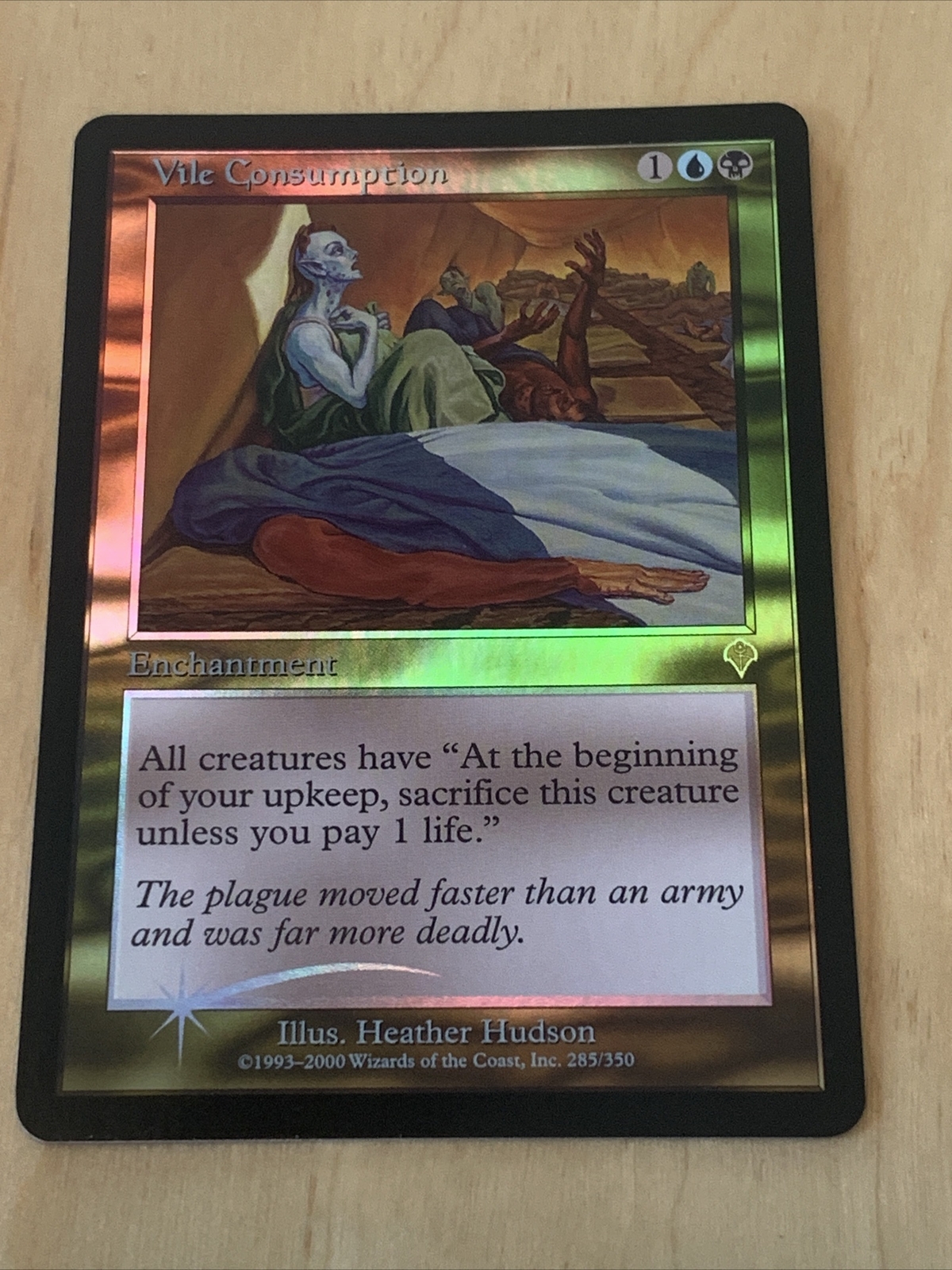 Magic the Gathering MTG Invasion Vile Consumption Foil NM