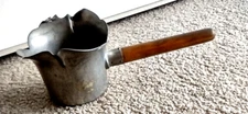 Vintage Nasco Pewter Ladle Server with Wood Handle