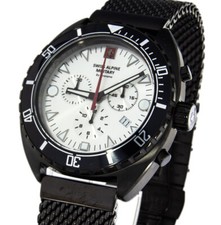 Swiss Alpine Military by Grovana Herrenuhr Chronograph Datum Edelstahl 7066.9172