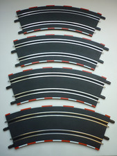 Carrera Go 61645, 4 x Kurve 3-45°, Klick, keine Verbindungszapfen ab, gebraucht.