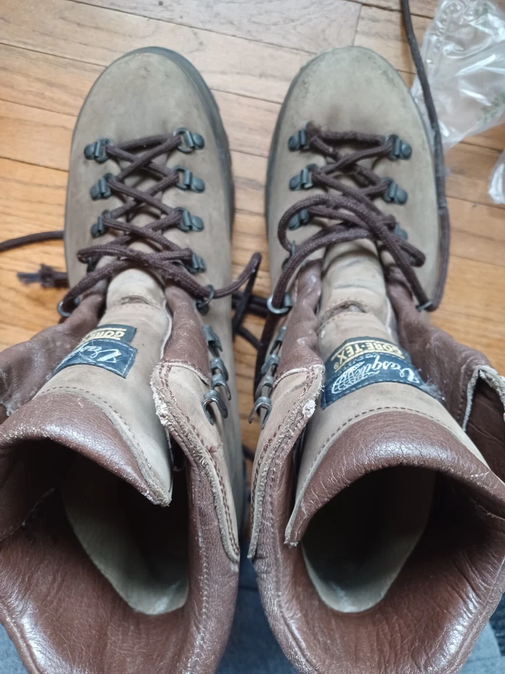 Винтажный Vasque итальянская воловья кожа альпинизм ботинки мужские США 12 M 7577 Gore Tex коричневый - Изображение 4 из 4