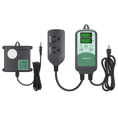 Inkbird Digital CO2 Controller Regulator Monitor Greenhouse Fan Air Ventilation