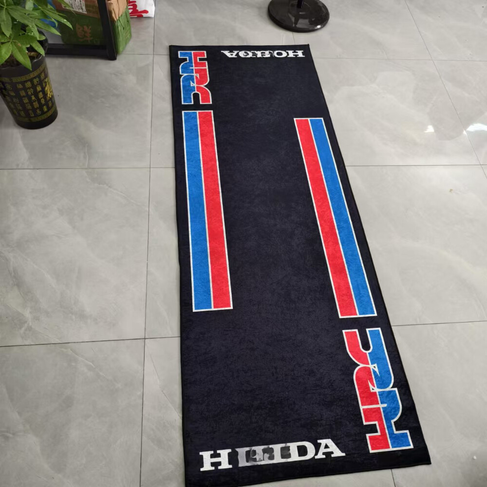 Motorcycle Garage Mat Workshop For Honda HRC Folding Carpet