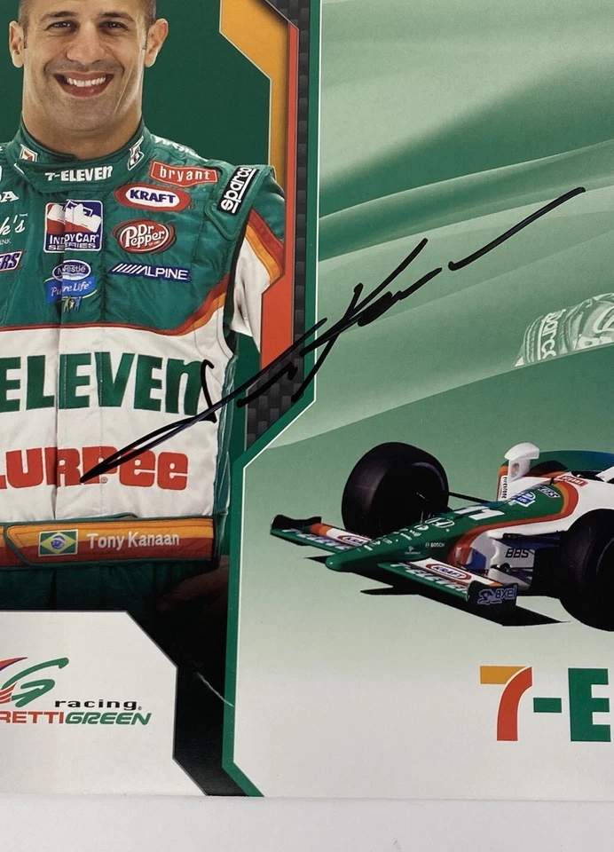 Tony Kanaan Autographed Signed 8x10 Hero Photo Card 7-11 Indy Car Racing - Image 2 of 3