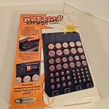 The Perfect Battery Storage Organizer & Battery Tester AAA AA 9V C D
