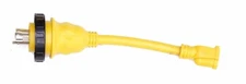 AMP UP Marine Shore Power Pigtail Adapter 125v 30a Male x 15a Female 30 15 21301