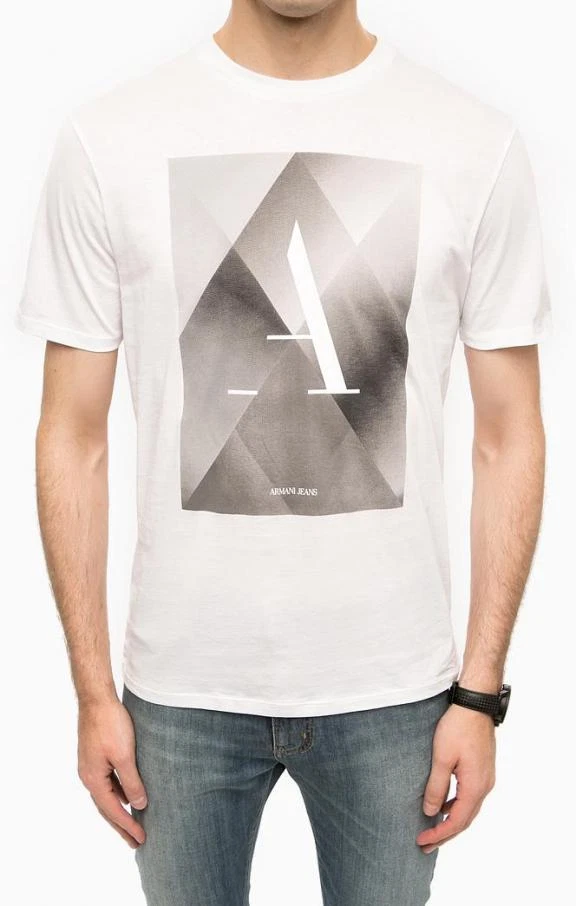 armani jeans white t shirt