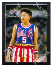 Historic Candy Lucas 1989 Harlem Globetrotter Basketball Postcard