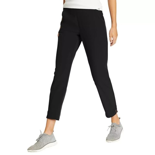 Eddie Bauer Womens Traveler Ankle Pants | Lightweight | UPF 50+ | Black XXL