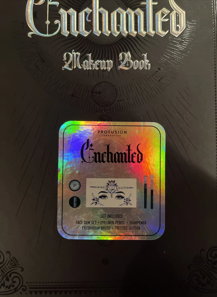 Livro de Maquiagem Encantada Profusion Cometics Lindo Novo Glitter Brilhante Raro - Imagem 2 de 4