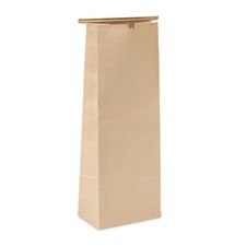 5 lb Kraft Tin Tie Coffee Bags - 6 1/2in. X 4in. X 18in. - Pack of 100 (NW-CN5T)