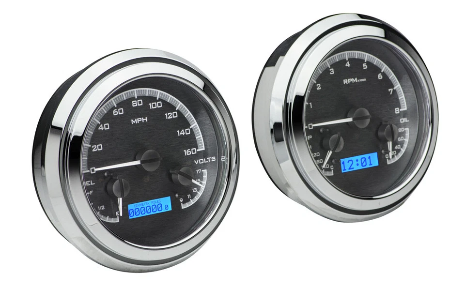 Kit de calibre LED negro/azul para camioneta Chevrolet Dakota Digital 1947-53 VHX-47C-PU-K-B Foto 2 de 4