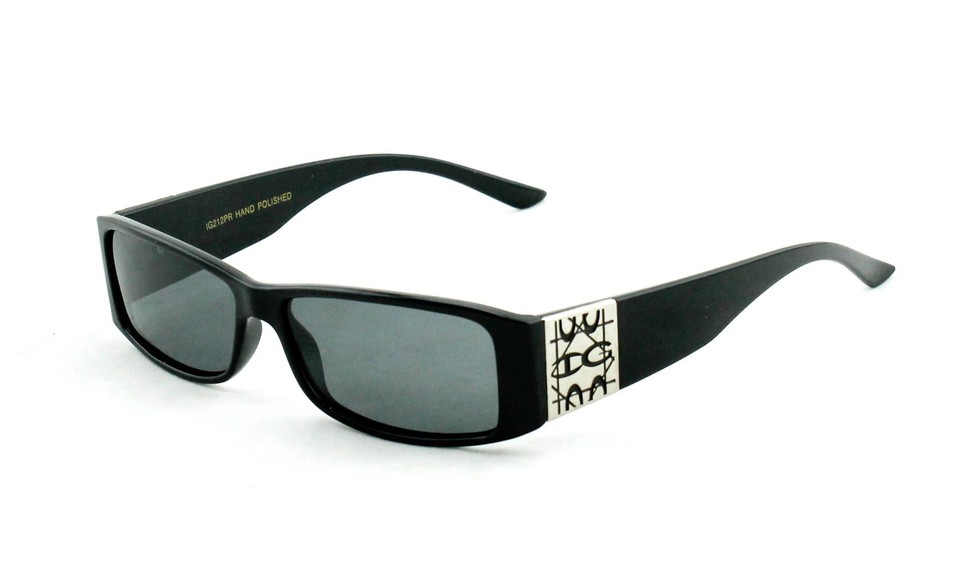 LVIOE Square Polarized Sunglasses For Women, Vintage Fashion Sun Glasses With UV Protection Mirrored Lenses, A01 Black Frame Gold Metal Temple/ Gray Polarized Lens, Medium Price In UAE | Amazon UAE - Foto 2