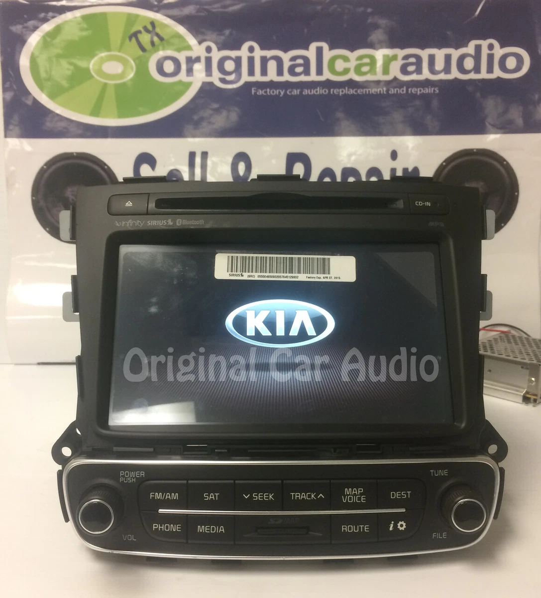 2014 2015 Kia Sorento OEM Infinity Navigation CD MP3 Sirius