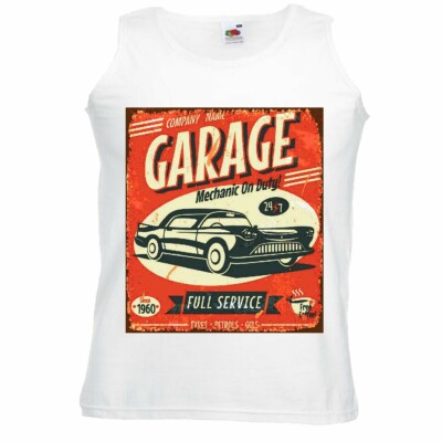 Tank Top GARAGE AUTOWERKSTATT KFZ-MECHANIKER MECHATRONIKER AUTOSERVICE HOT ROD
