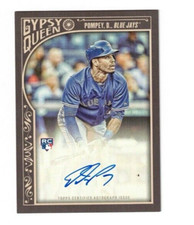 DALTON POMPEY Certified 2015 Topps Gypsy Queen Autograph---Toronto Blue Jays
