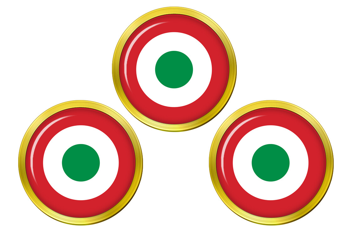 Italian Air Force Roundel (Aeronautica Militare) Golf Ball Markers