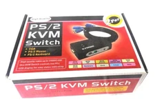 Syba SY-KVM22001 2 Port PS/2 VGA KVM Switch, Black