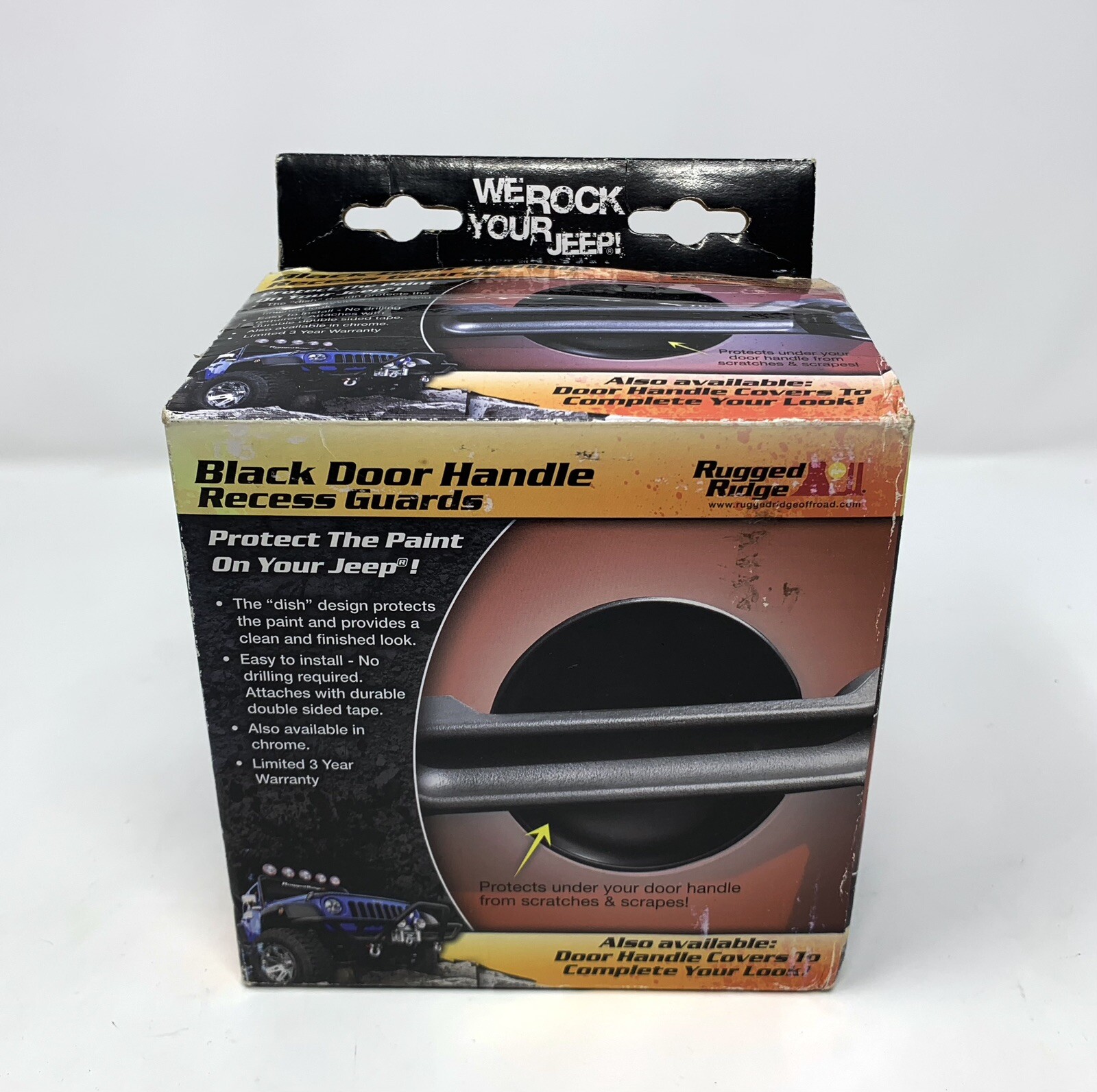 Rugged Ridge Door Recess Guards Black Jeep Wrangler JKU 2007-2018 4Door 11651.26